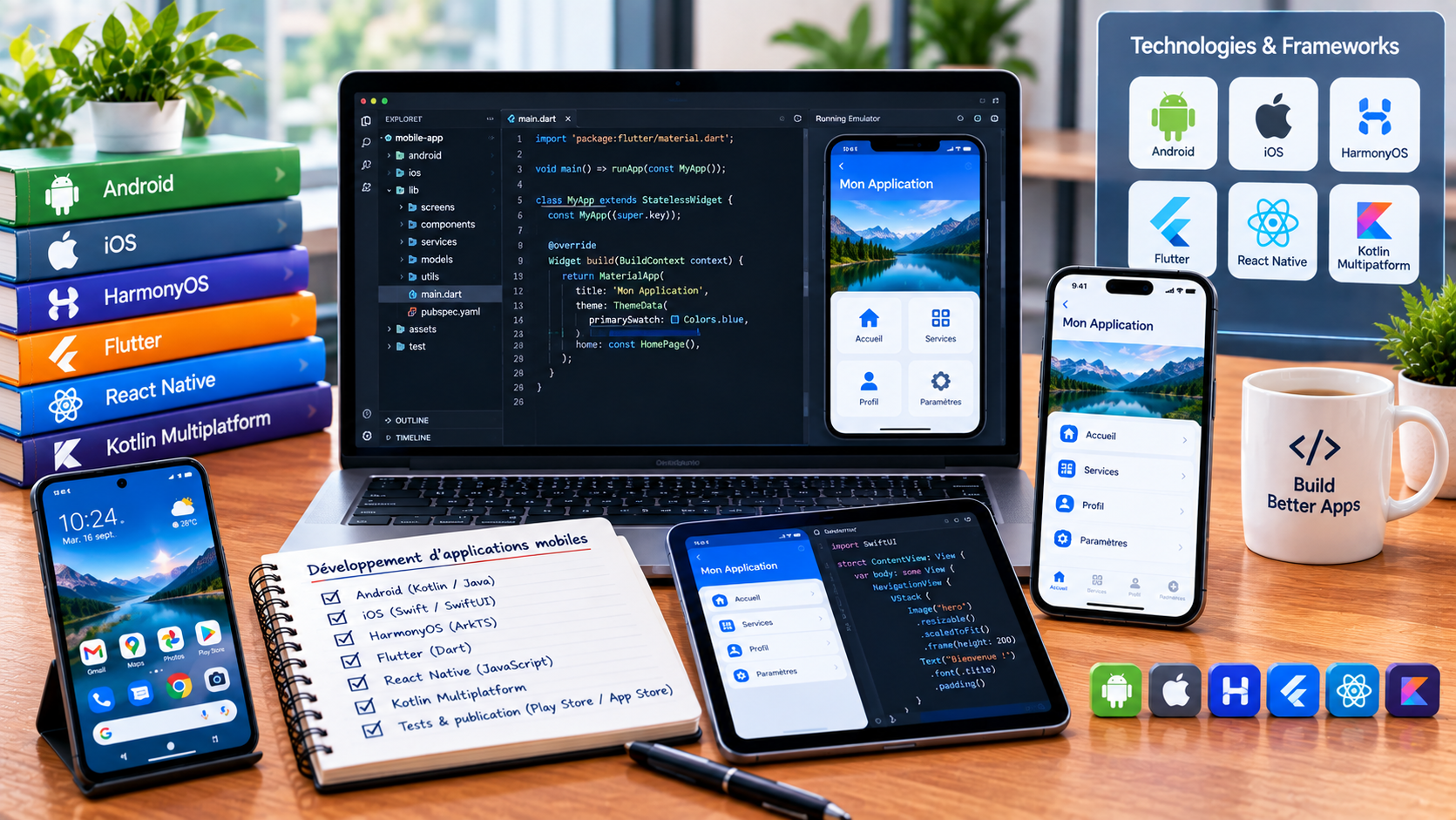Development of mobile applications